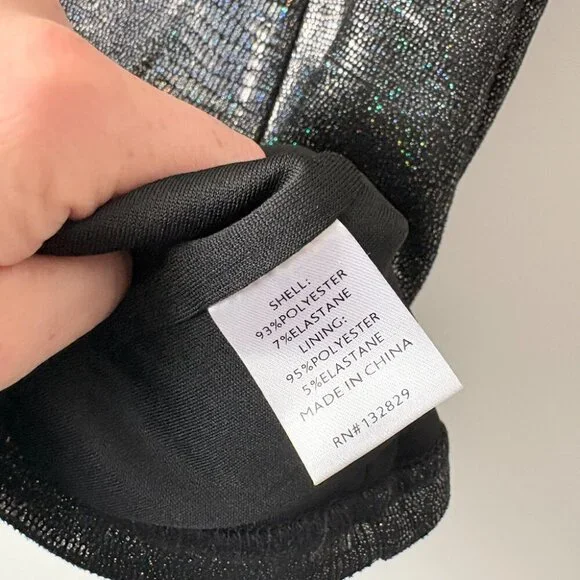 Revolve Superdown Jessalyn Faux Suede Sparkle Mini Dress Black Size Small - Picture 8 of 8